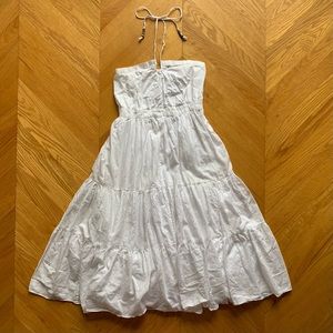 White Cotton Summer Dress